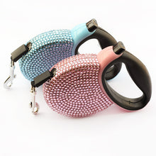 Small Rhinestone Automatic Leash