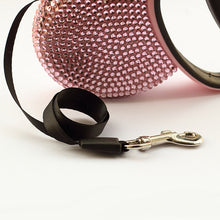 Small Rhinestone Automatic Leash