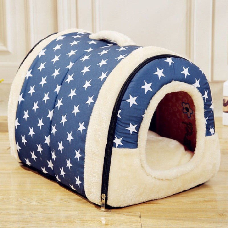 Multifuctional Dog House Nest With Mat For Small Medium Dogs