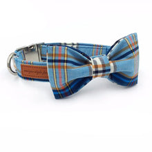 Blue Collar with our without Bow and Matching Leash