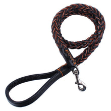 Genuine Leather Leash with Collar