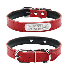 Leather Personalized Engraved Collars