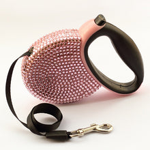 Small Rhinestone Automatic Leash