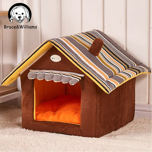 Cute House Dog Bed Pet Bed Warm Soft Dogs Kennel Dog House Pet Sleeping Bag Cat Bed Cat House Cama Perro DC0053