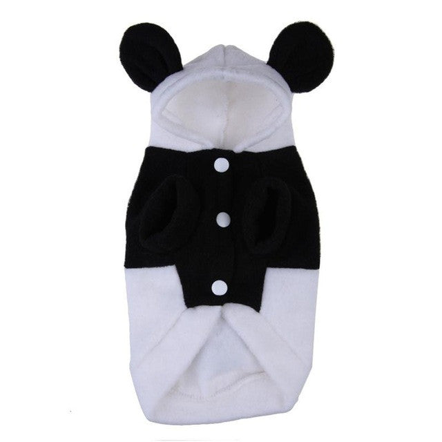Fleece Panda Ear Hoody
