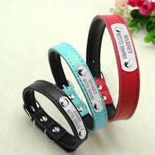 Leather Personalized Engraved Collars